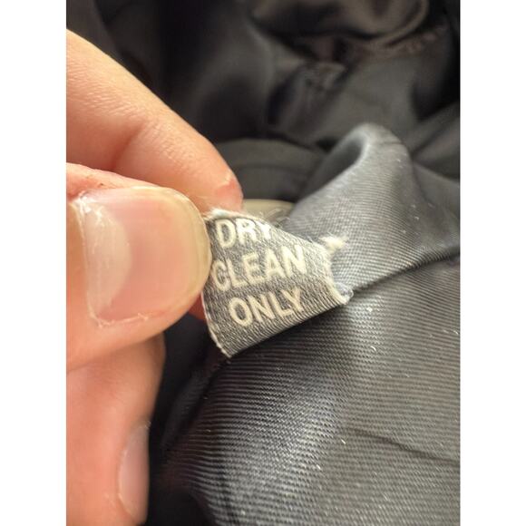 Gallery by Haggar Size 42L Career Notched Blazer Jacket Black Long Sleeve Lined - Picture 8 of 9